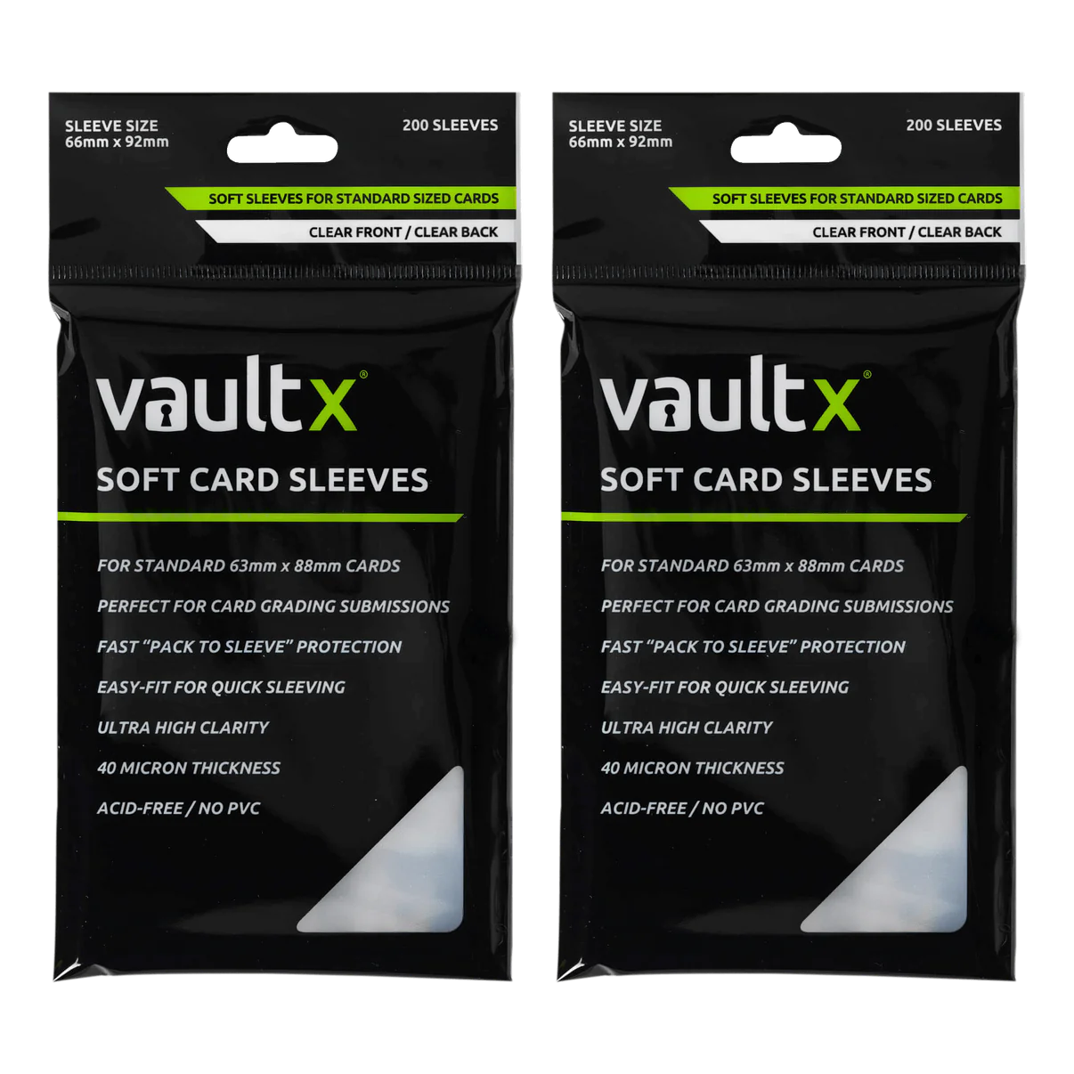 Vault X Standard Soft Card Sleeves 400 Pack