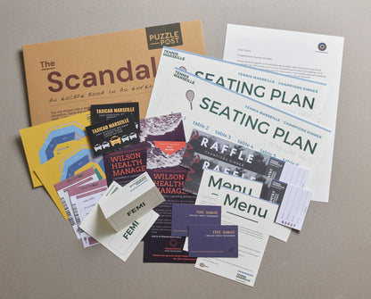 The Scandal - Escape Room in An Envelope: Dinner Party Board Game