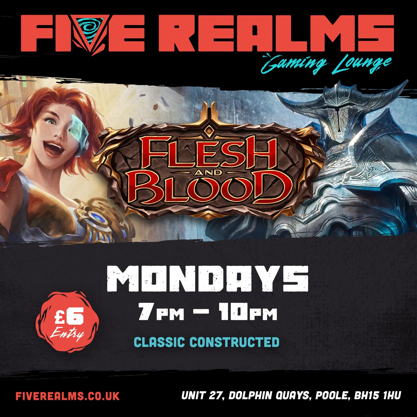 Flesh & Blood Armoury Night Ticket