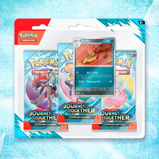 Pokemon TCG: Scarlet & Violet 9 – Journey Together - 3-Pack Blister - Scrafty