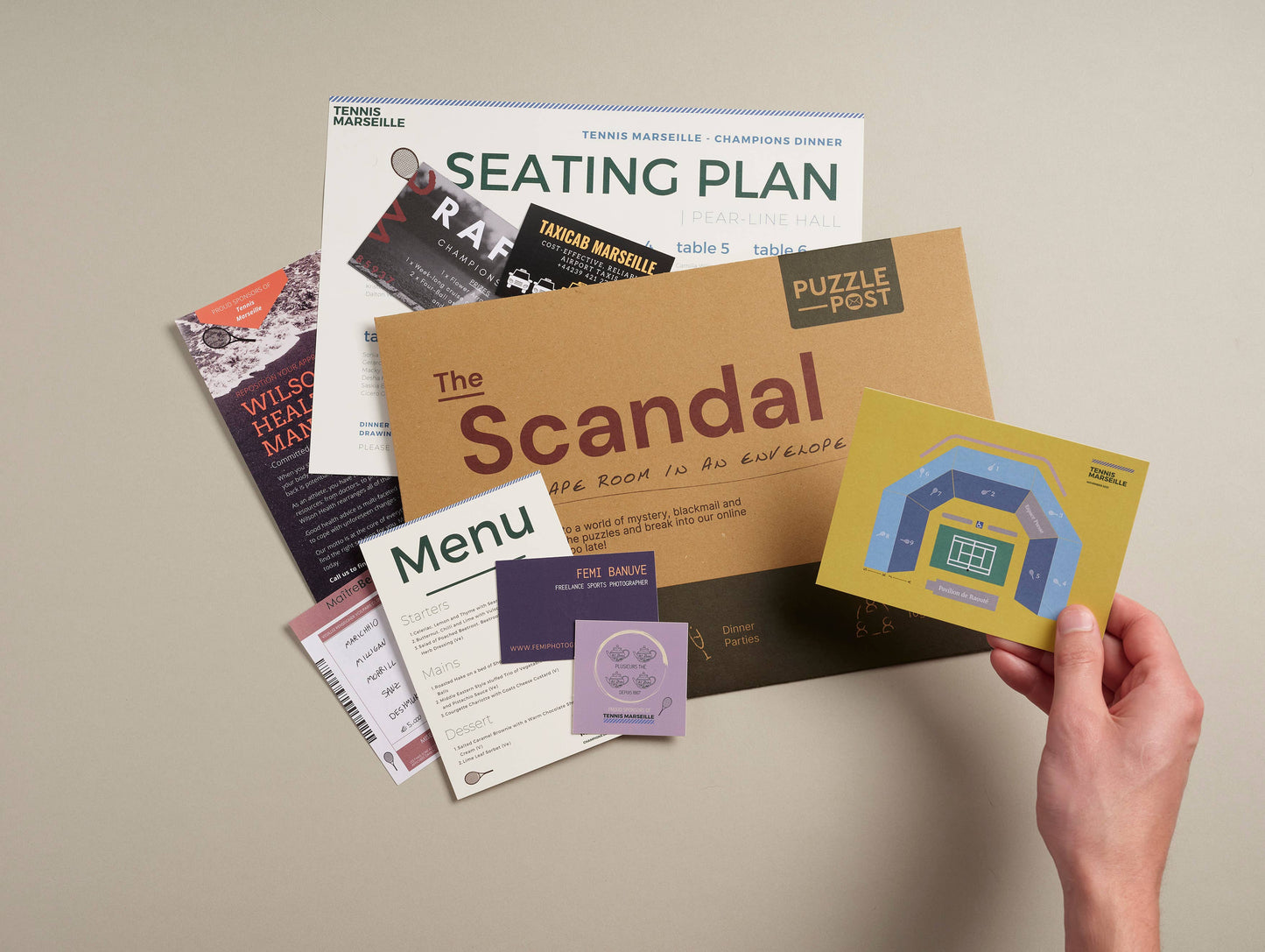 The Scandal - Escape Room in An Envelope: Dinner Party Board Game