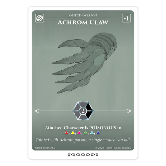 Achroma Single - Achrom Claw Alt Art