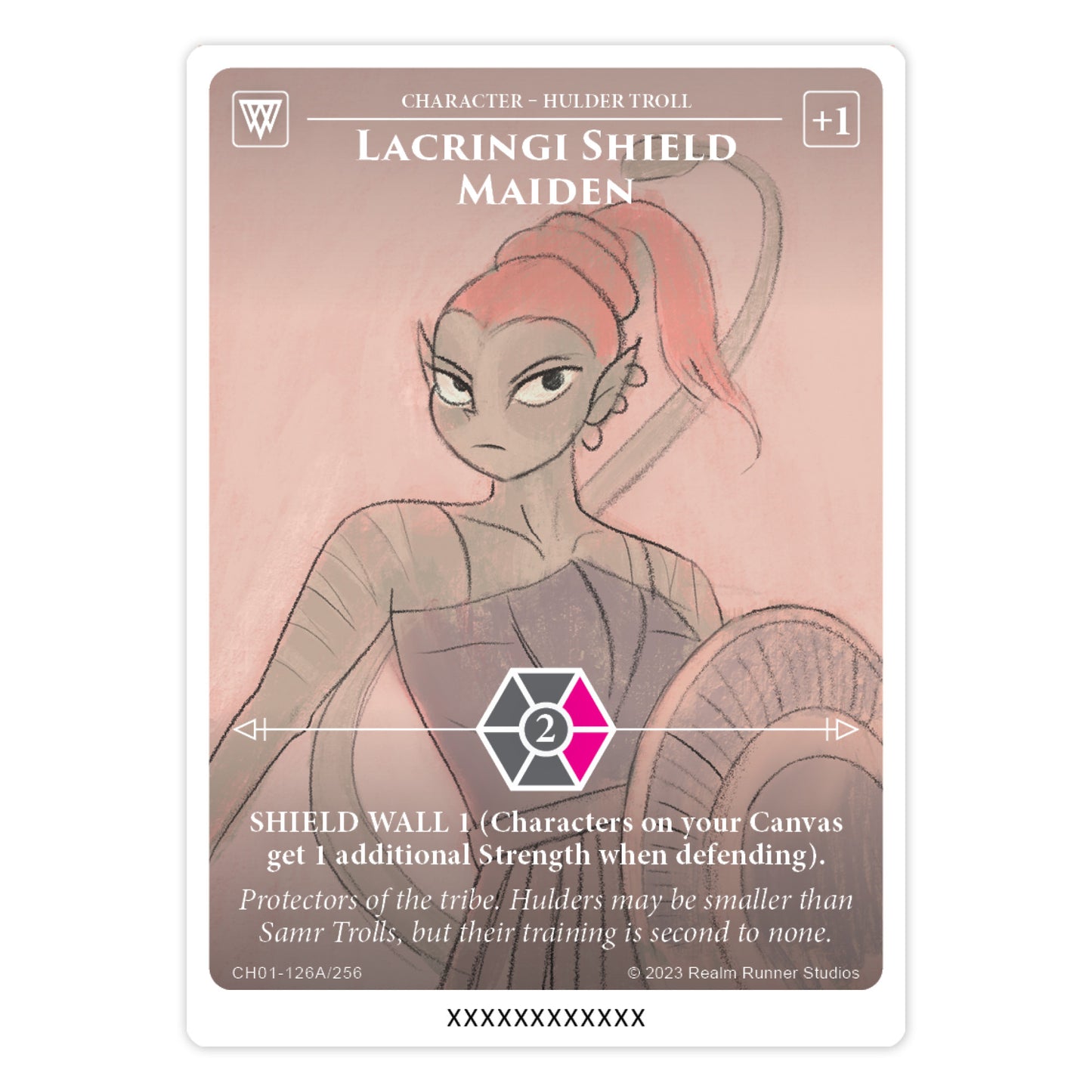 Achroma Single - Lacringi Shield Maiden Alt Art