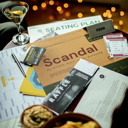 The Scandal - Escape Room in An Envelope: Dinner Party Board Game